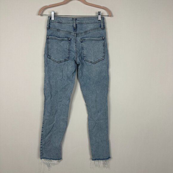 2/$30 Banana Republic New House High Rise Slim Straight Jeans Light Wash #BAG8 - Picture 4 of 8